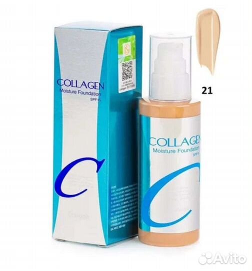 Увлажняющий тональный крем с коллагеном