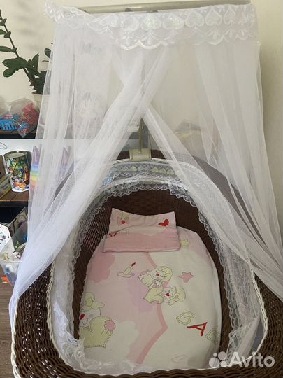 Люлька колыбель плетеная