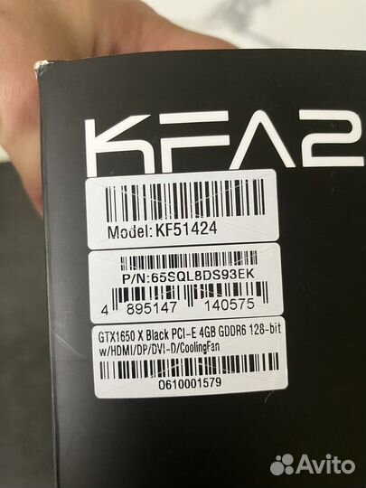 Видеокарта nvidia geforce 1650х kfa2