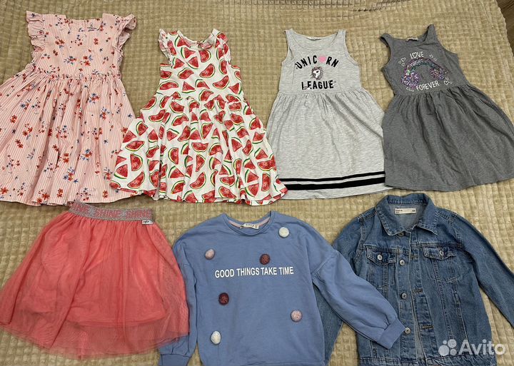 Пакет одежды 122 128 hm ostin mothercare teranova