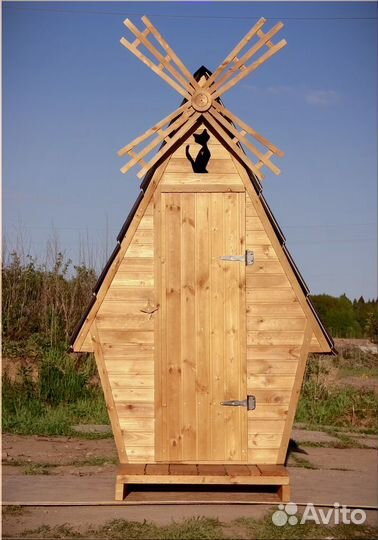 Дачный туалет деревянный GAR209