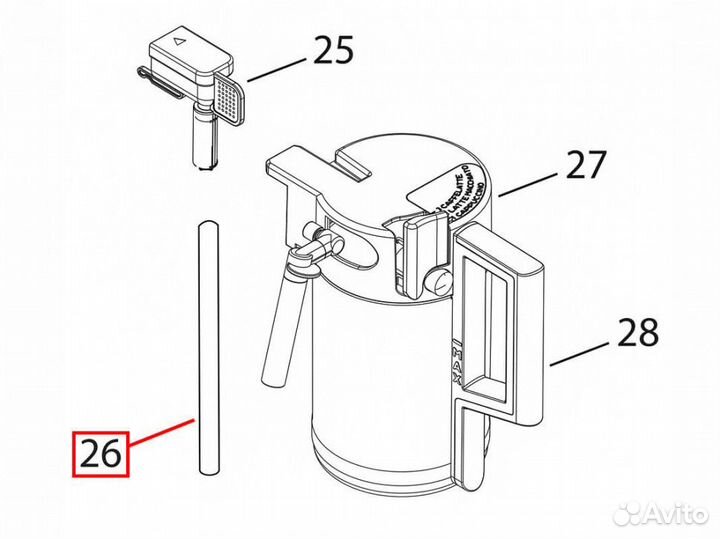 Трубка неармированная без фитинга для кофемашин De