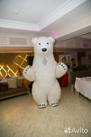 Поздравление белый мишка(медведь)