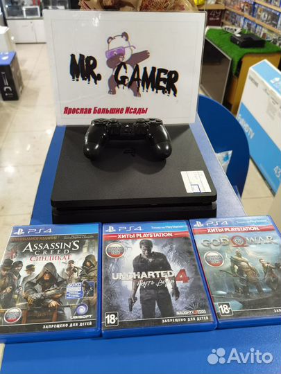 Игровая приставка ps4 slim