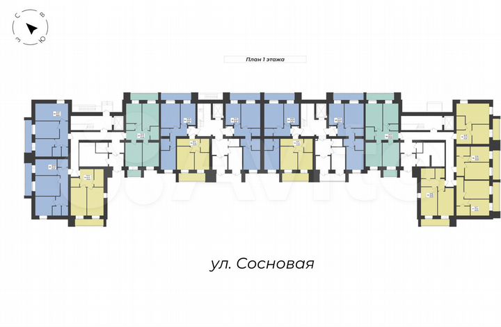2-к. квартира, 58,9 м², 1/8 эт.