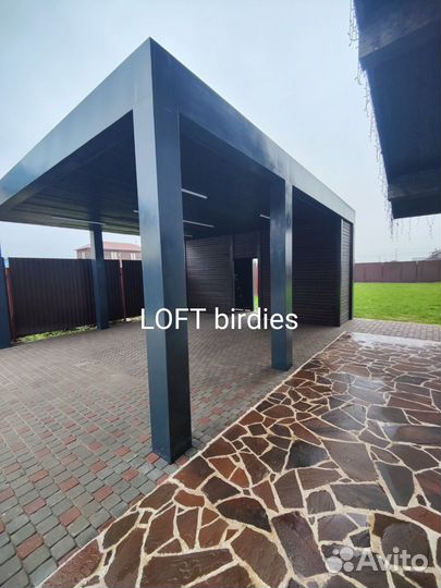 Навес на две машины