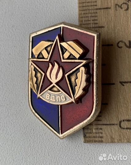 Значок Пожарной службы СССР винтаж