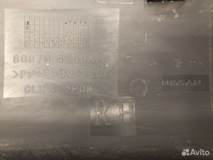 Накладка на дверь Nissan Qashqai