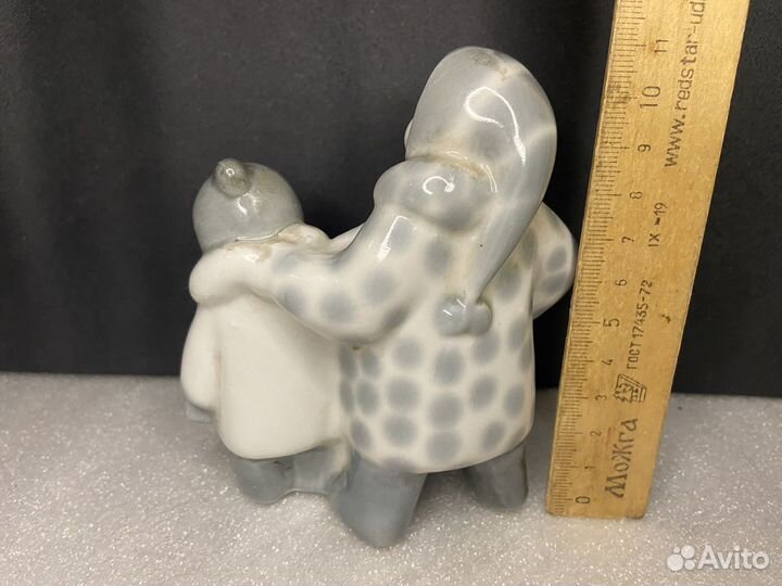 Статуэтка Дети Зимний дворик Полонное зхк СССР