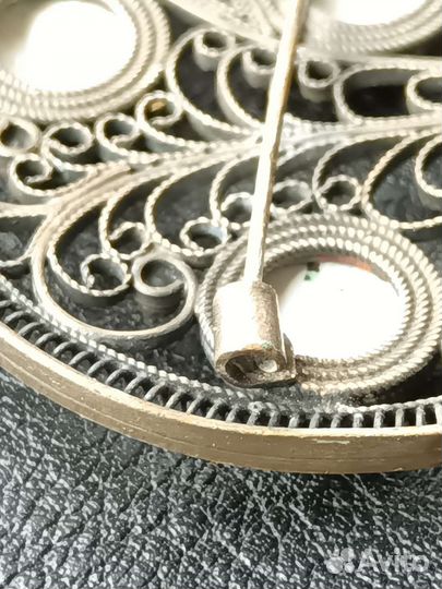 Брошь Ростовская финифть