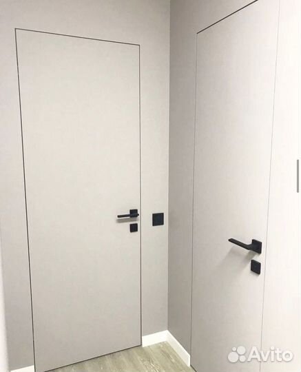 Скрытые межкомнатные двери под покраску