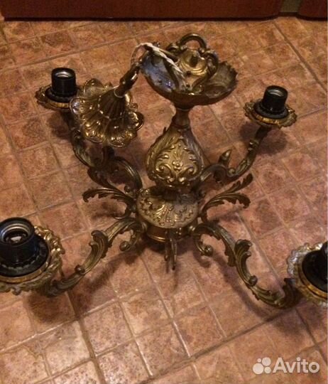 Люстра Бронза винтаж