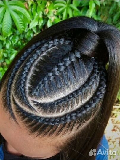 Плетение кос с канекалоном, афрокосы, брейды