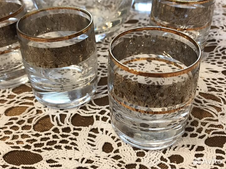 Графин с рюмками богемия