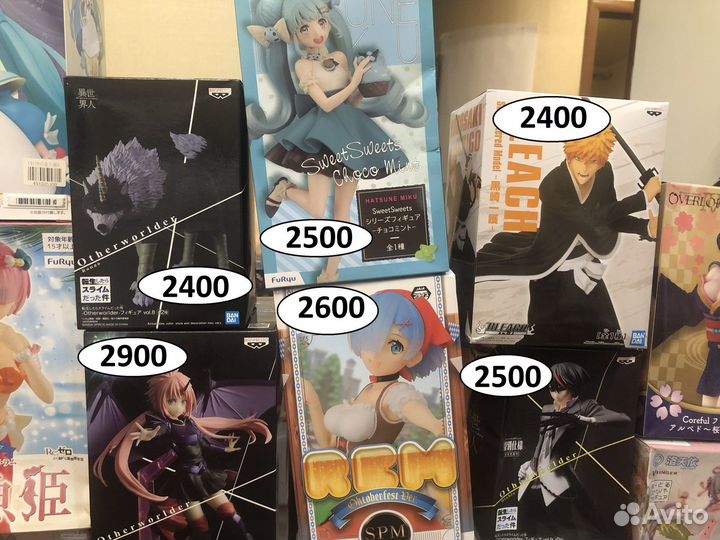 Оригинальные аниме фигурки из разных тайтлов