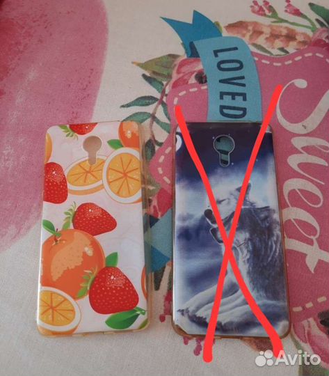 Чехол и защитное стекло на meizu