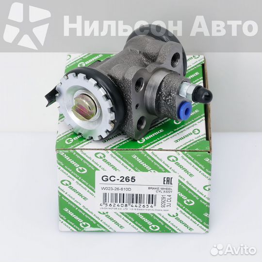 Рабочий тормозной цилиндр задний mazda titan, gbrake