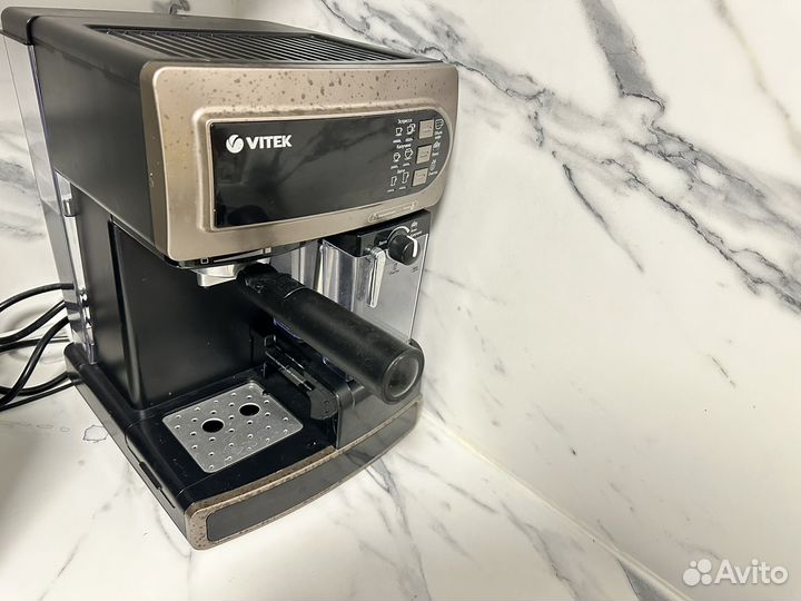 Кофеварка рожковая vitek VT-1517 BN (кофемашина)