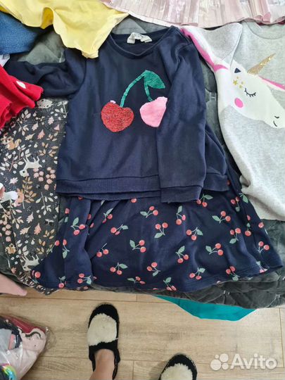 Детские вещи пакетом для девочек 104-110