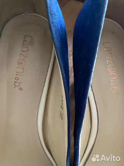 Туфли натуральный замш 37