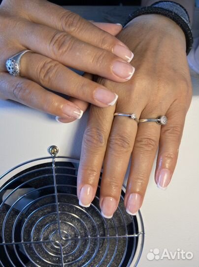 Маникюр шеллак наращивание ногтей