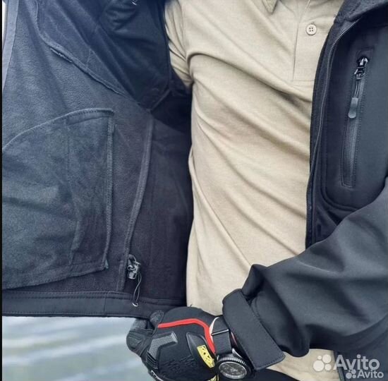 Водонепроницаемый костюм горка софт шел черный