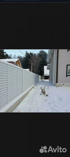 Заборы из евро жалюзи