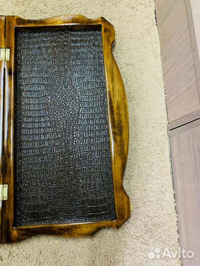 Шахматы нарды шашки 3 в 1 ручной работы