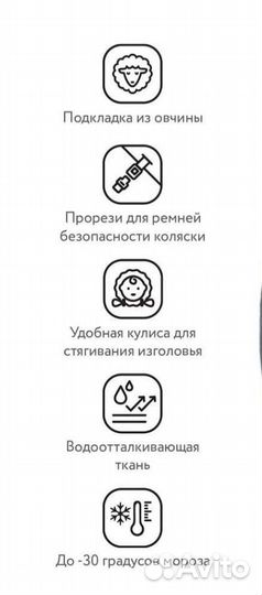 Меховой конверт в коляску