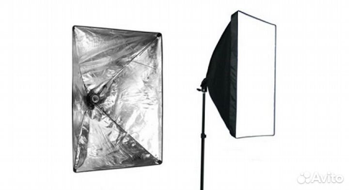 Быстрораскладной софтбокс 50x70см с патроном E27