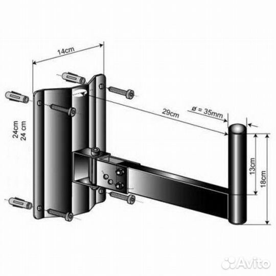 Кронштейн ECO Stage WSS001 Black