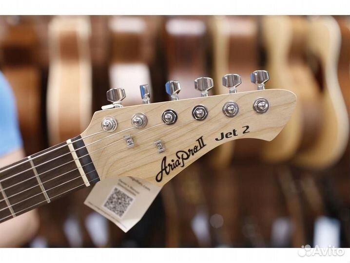 Aria JET-2 CA - электрогитара, цвет красный