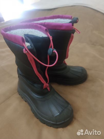 Сапоги Unichel на шерсти зима для девочки 34 р