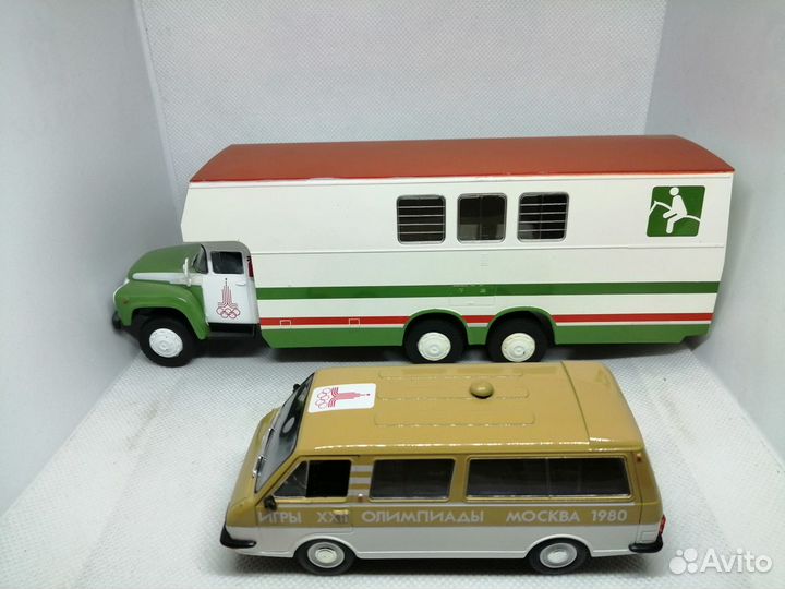 Модели ЗИЛ-133Г1 и раф-2203 Олимпийские