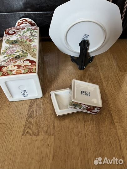 Ваза шкатулка тарелка набор япония