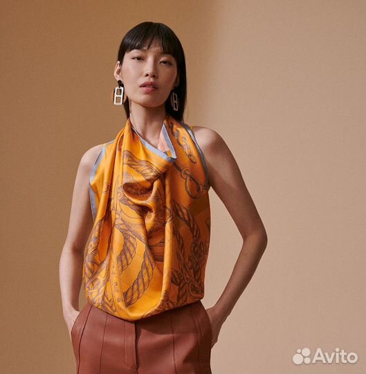 Шелковый платок hermes Della Cavalleria