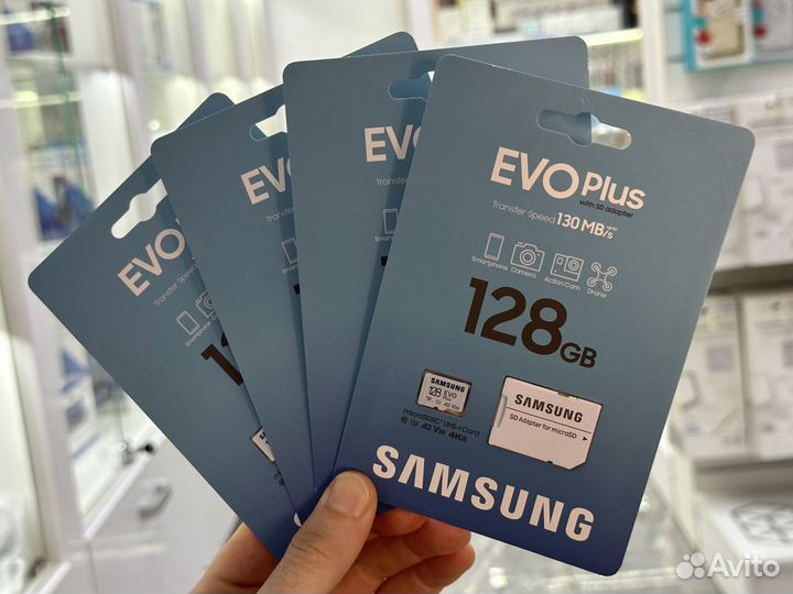 Оригинальная флеш карта Samsung microsd 128Gb Evo