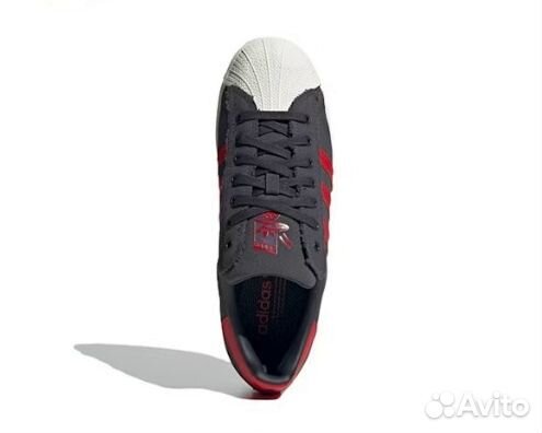 Кроссовки Adidas Superstar Black Red White