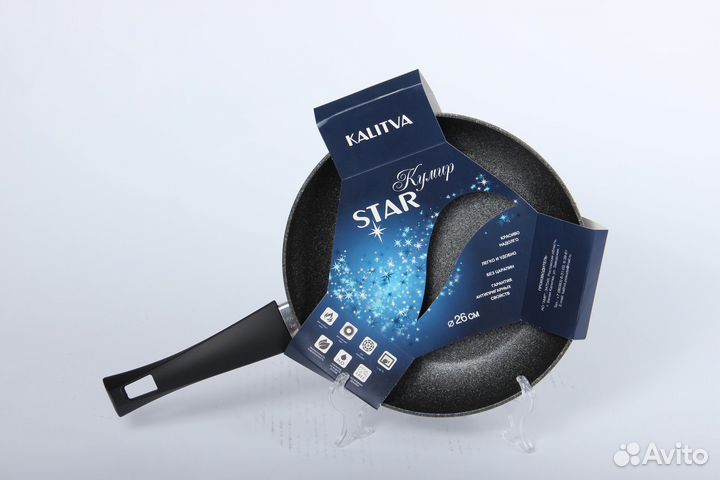 Сковорода 260мм 1руч, б/кр. а/п (Б.Калитва) kalit