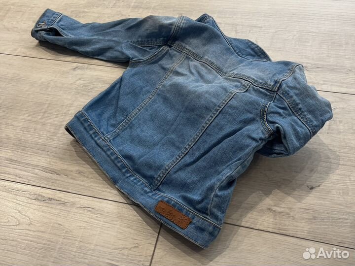 Джинсовая куртка zara для девочки 92