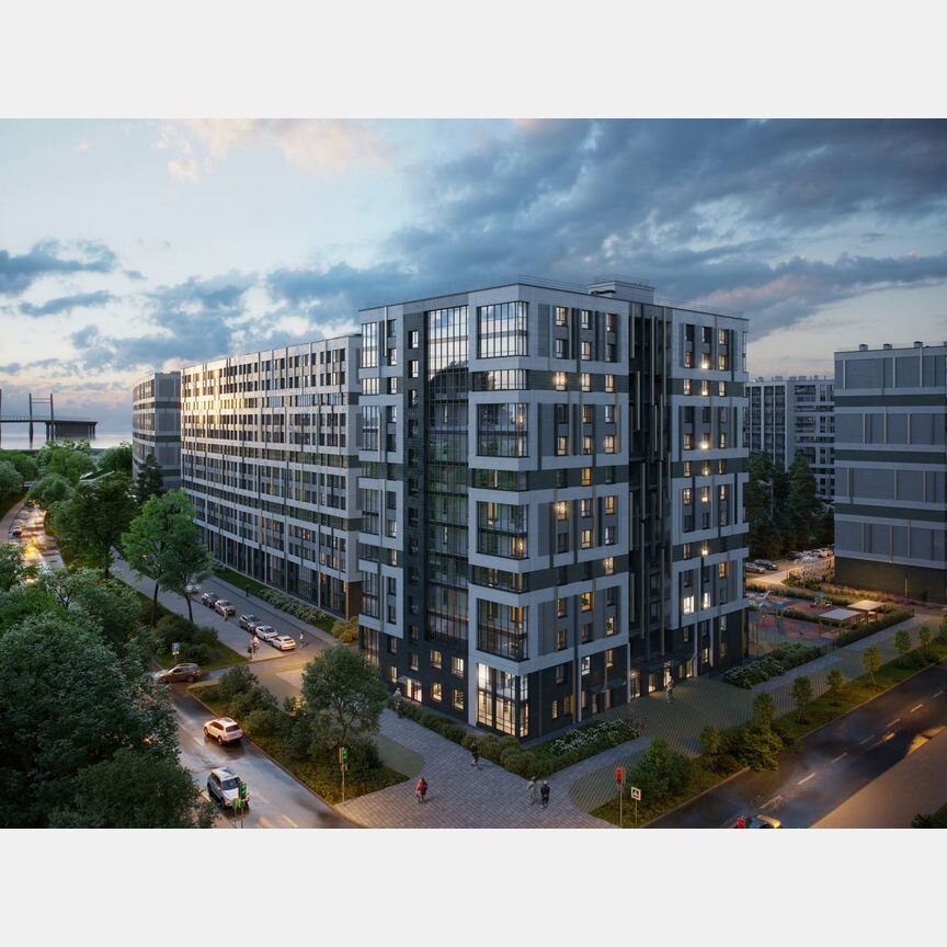 1-к. квартира, 35,8 м², 1/13 эт.