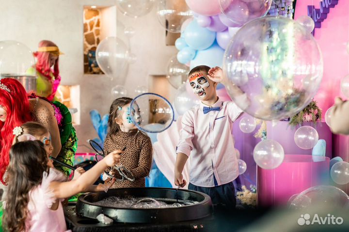 Шоу мыльных пузырей для детей