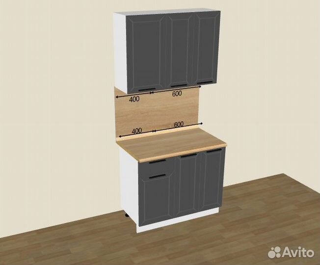 Кухня прямая гарнитур кухонный