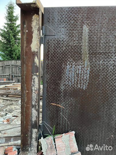 Ворота гаражные металлические бу