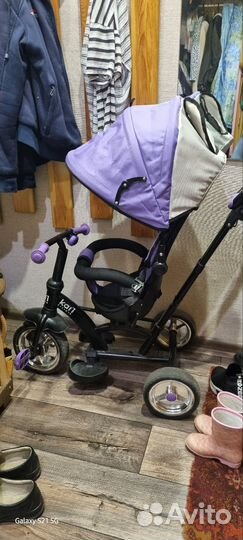 Велосипед коляска с ручкой