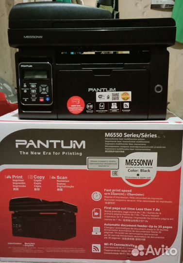 Принтер pantum m6550nw новый