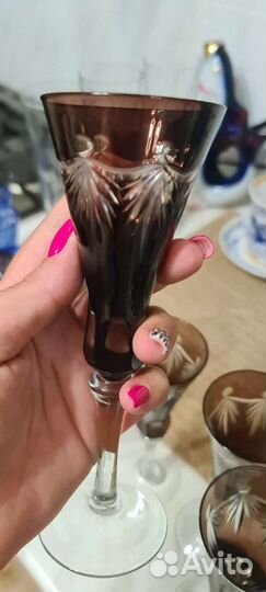 Фужеры Марганцевое стекло