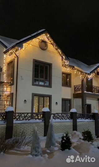 Новогоднее украшение домов под ключ