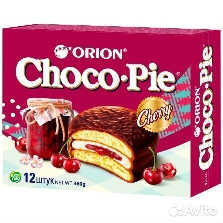Опт - Пирожное Choco Pie Вишня 336г