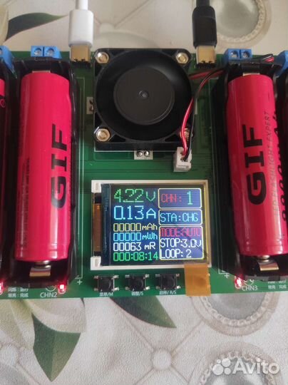 Тестер акб 18650